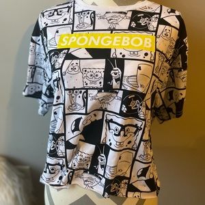 Spongebob cropped shirt